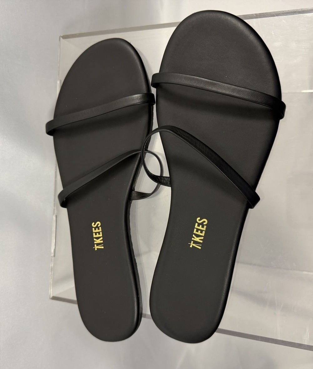 TKEES Women’s Sandals Gemma Began Matte Black Size 9 New